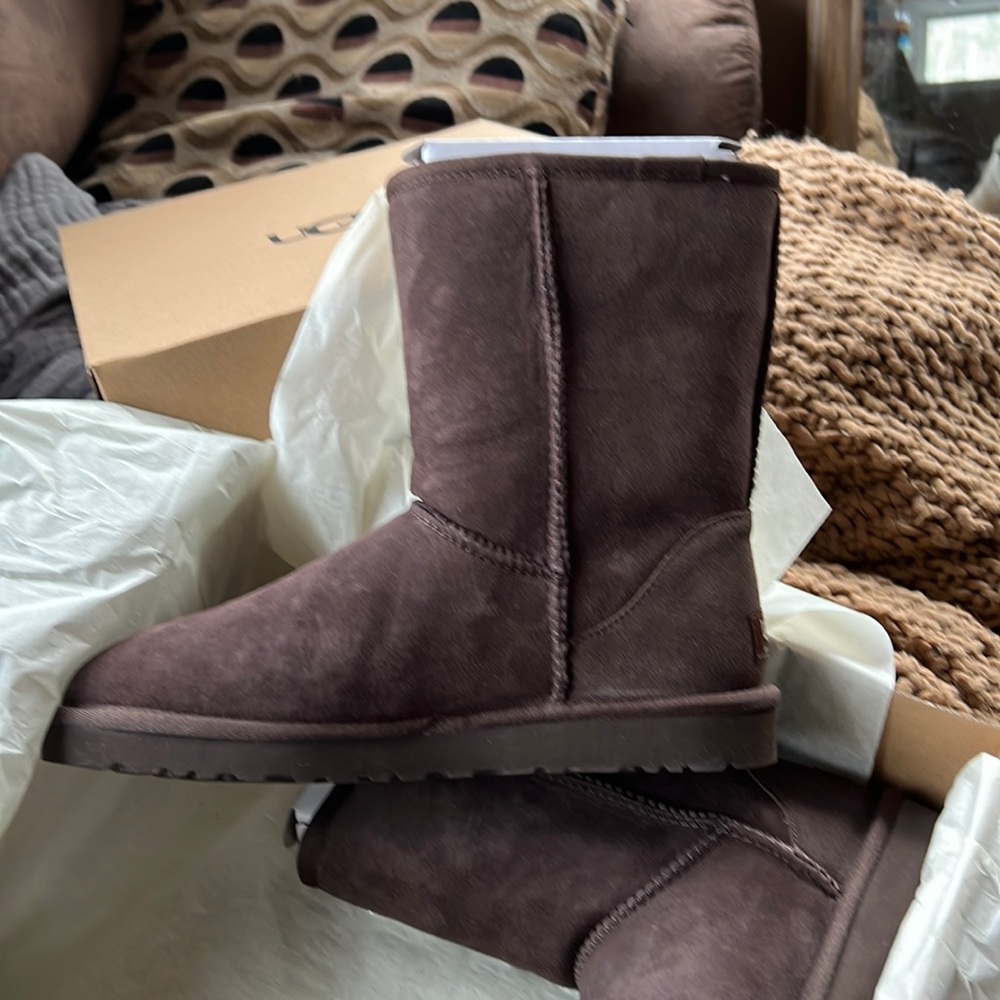 Brown Authentic short UGGs.  New